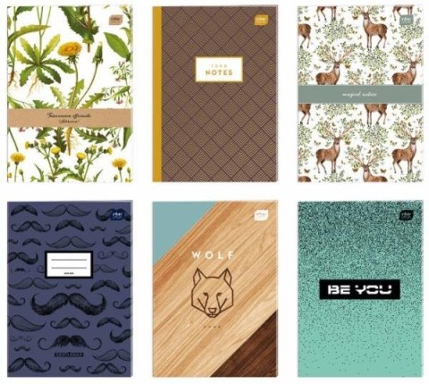 Zeszyt_ A4 80k. linia mix INTERDRUK