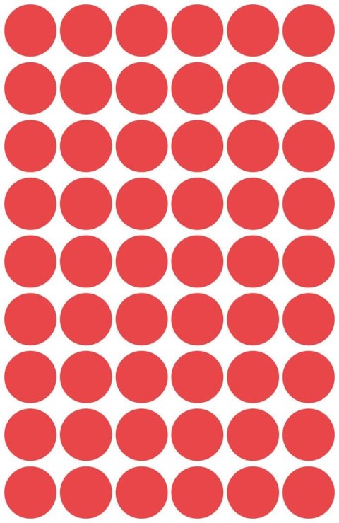 Kółka do zaznaczania 3141 Q12 5ark. czerwone trwałe, Avery Zweckform