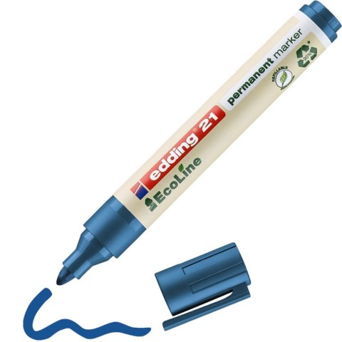 Marker EDDING permanentny ekologiczny okrągła końcówka niebieski 21/003/n ed (X) SALE