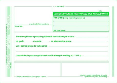 529-5 Zlecenie wyk.prac w godz nadliczbow.MICHALCZYK I PROKOP