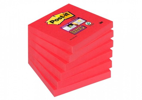 Bloczki_3M POST-IT 76x76mm różowe Super Sticky 6x90kartek 70005198125