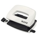 Dziurkacz mini LEITZ WOW metalowy perłowy biały 50601001 .