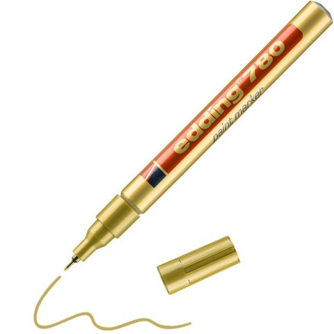Marker olej.780 0.8 złoty EDIN EDDING okrągła końcówka