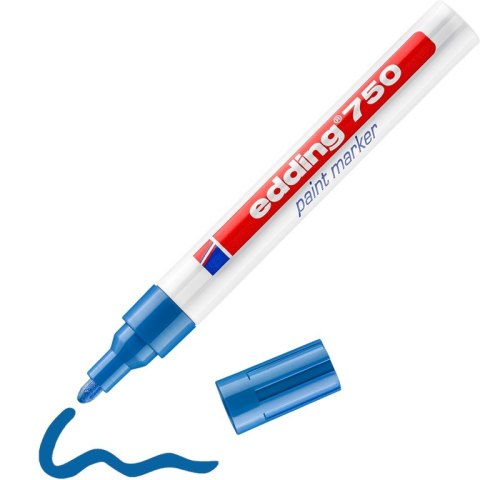 Marker lakierowy 2-4mm 750 niebieski i EDDING końcówka okrągła