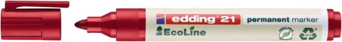 Marker EDDING permanentny ekologiczny okrągła końcówka czerwony 21/002/cz ed (X)