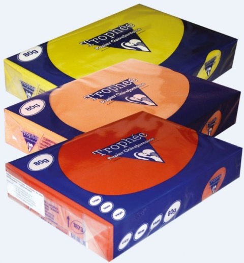 Papier xero A4 80g TROPHEE pomarańczowy XCA41761 CLAIREFONTAINE 1761PC