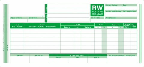 Pobranie materiałów wewnętrzne RW 1/3 A4, 80 kartek wielokopia, 10-354-8 DOTTS