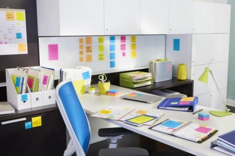 Zakładki indeksujące POST-IT_ (680-BP2EU), PP, 25,4x43,2mm, 2x50 kart., jaskraworóżowe