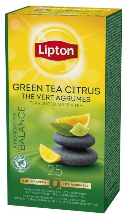 Herbata LIPTON Green Tea Citrus (25 kopert fol.)