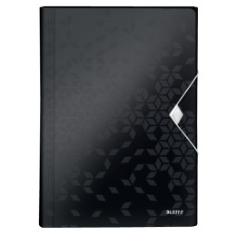 Teczka z 6 przegródkami PP Leitz WOW, czarna 45890095 .