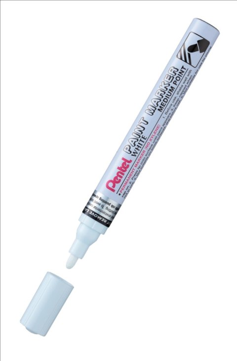 (Nowy indeks mak0065059) Marker olejowy w aluminiowej obudowie biały MMP10-W PENTEL
