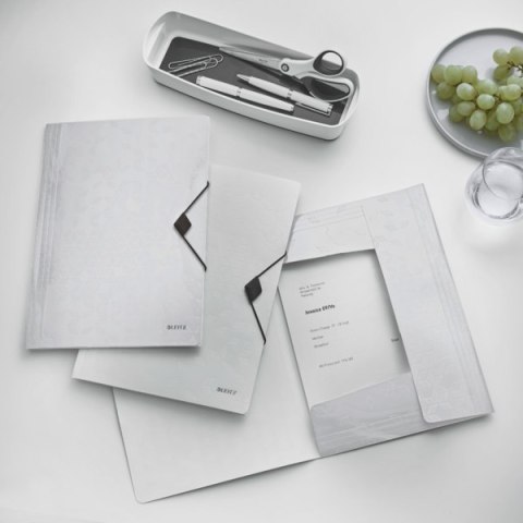 Teczka z gumką PP Leitz WOW, 15 mm, biała 45990001 .