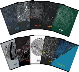 Zeszyt_TOP 2000 MONOCHROME MAPPING A5 80k 70g mix linia z marginesem 400157937 SALE