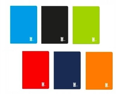 Brulion A5 96 kratka kol.ONE COLOR 0765 INTERDRUK .