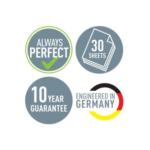 Dziurkacz Leitz Cosy, niebieski, 30 kartek, 10 lat gwarancji 50040061 .