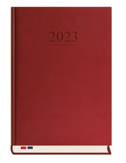 Terminarz Stacjonarny A4 2026 - bordowy Michalczyk i Prokop T-229V-B kalendarz tygodniowy + strona na notatki