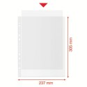 Koszulka groszkowa Recycled Premium PP 70 mic. A4 Maxi, w kartonie, 627502 op.50 szt. Esselte