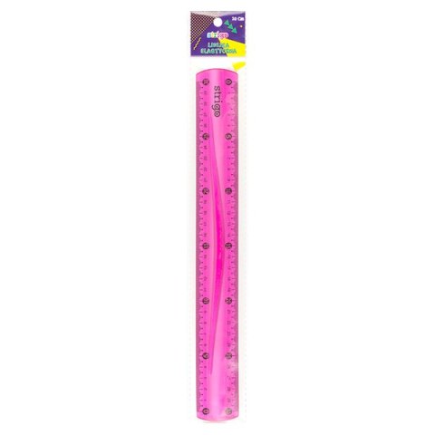 Linijka_elastyczna 30cm różowa SSC010 STRIGO