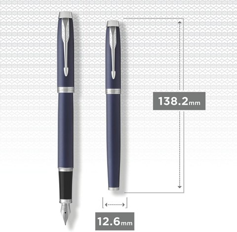 Pióro wieczne (M) PARKER IM MATTE BLUE CT 1931654, giftbox