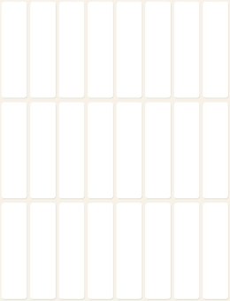 Minietykiety Avery Zweckform 3336 50x14 28 ark. Trwałe, białe do opisywania ręcznego (X)